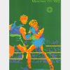 Original Plakat von 1972 der Sportart Boxen
