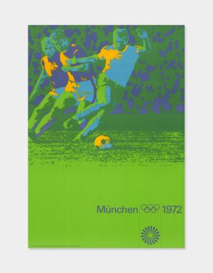 Von Otl Aicher entworfenes Plakat zu den olympischen Spielen in München