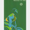 Originalplakat von Otl Aicher zur Sportart Gewichtheben