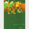 Originalplakat von Hockey in München während der Olympiade