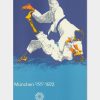 Originalplakat von der Sportart Judo während der Olympischen Spiele 1972