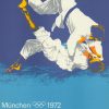 Echtes Poster aus der Serie der olympischen Plakate von Otl Aicher