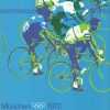 Olympisches offizielles Plakat Radfahren von Otl Aicher