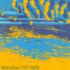 Originalplakat von Otl Aicher zur Sportart Rudern für die Olympiade 1972
