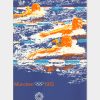 Schwimmen 1972 Poster von den olympischen Spiele in München