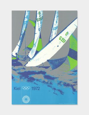 Von Otl Aicher ist dieses Olympia Plakat aus 1972
