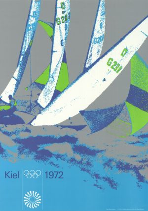 Original aus 1972 ist dieses olympische Plakat vom Segeln