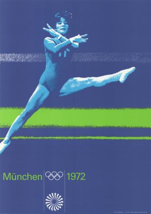 Olympisches Originalplakat von 1972 zum Turnen
