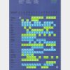 Zeitplan 1972 Originalplakat von 1972