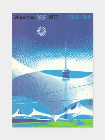 Zeltdach Plakat von der Olympiade1972