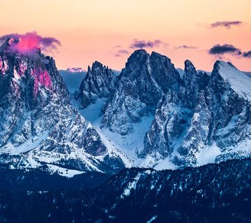 Das Bild »Langkofelgruppe« von Roland Wagner