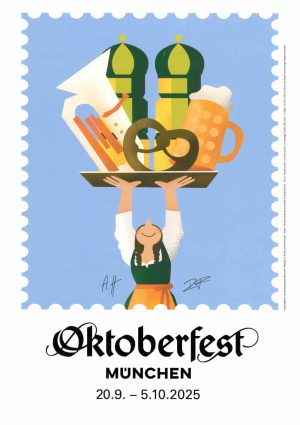 Das Plakat Oktoberfest 2025 aus München.