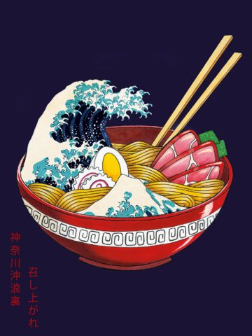 Das Bild »Great Wave of Ramen«