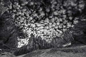 Das Bild »Struktur IV (S/W)« von Roland Wagner