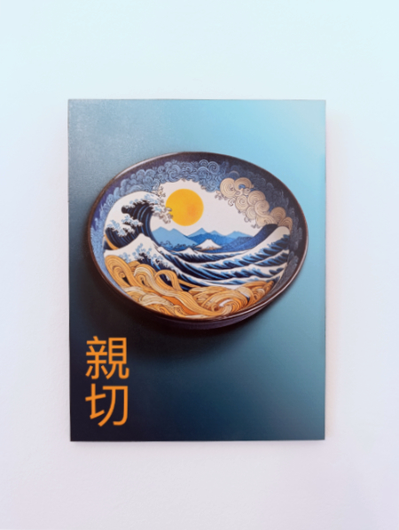 Das fertige Bild an der Wand